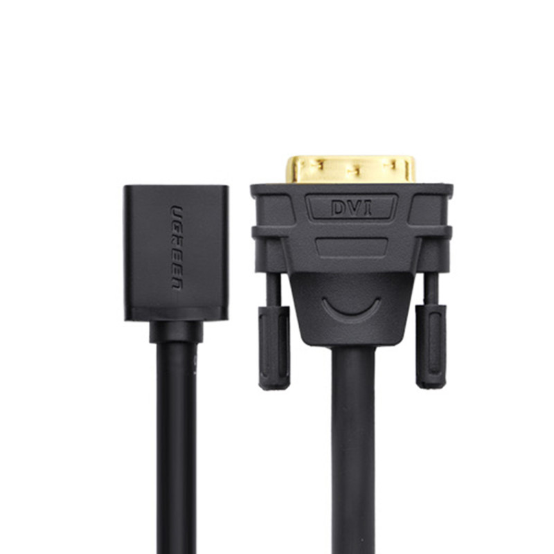 HDMI (moteris) į DVI (vyriškas) adapteris, 0,15 m, juodas
