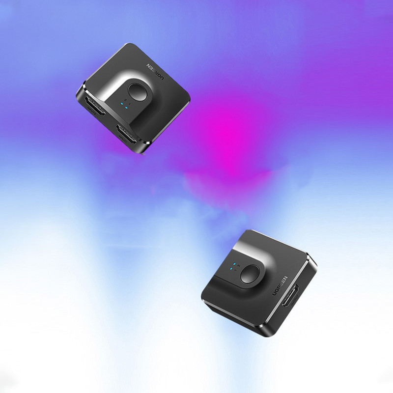 Jungiklis HDMI skirstytuvo jungiklis – 2x HDMI 4K 60Hz juodas