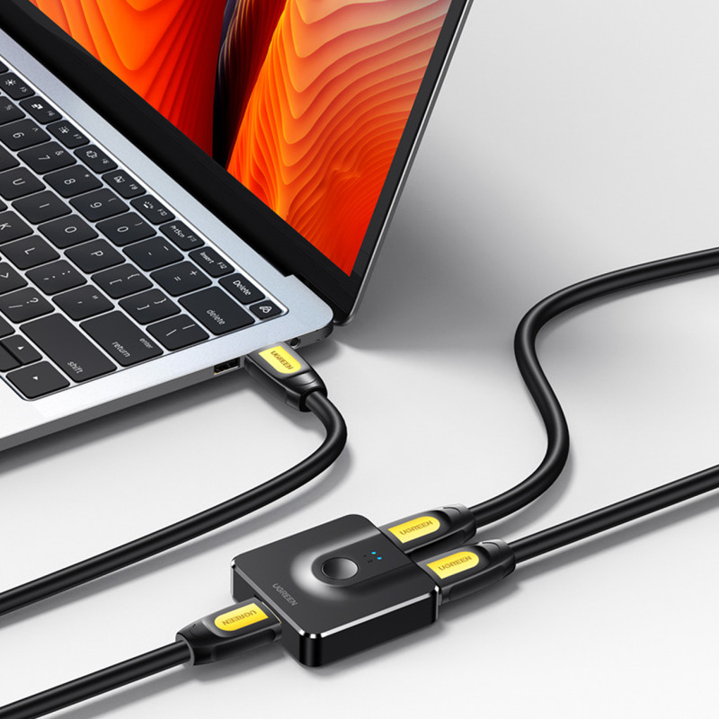 Jungiklis HDMI skirstytuvo jungiklis – 2x HDMI 4K 60Hz juodas