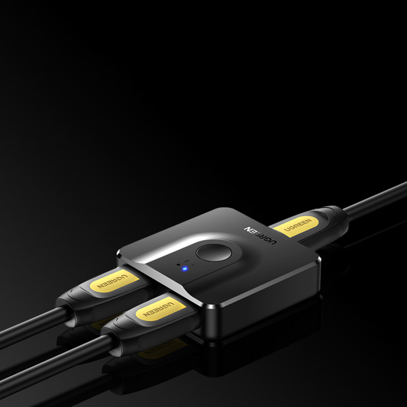 Jungiklis HDMI skirstytuvo jungiklis – 2x HDMI 4K 60Hz juodas