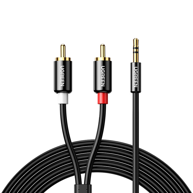 
Kabelio garso kabelis 3,5 mm mini lizdas - 2RCA 1,5 m juodas
