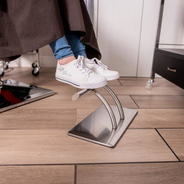 Neslystanti nerūdijančio plieno kirpėjo biuro kėdutė 35 cm