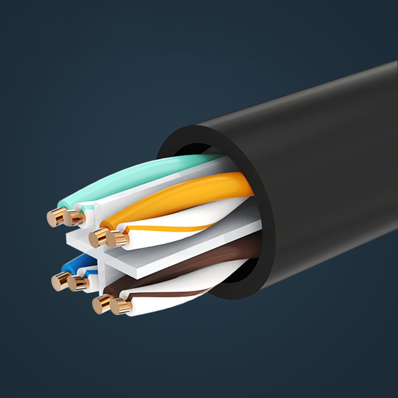 F/ UTP Ethernet RJ45 Cat tinklo ilgintuvas. 6 1000 Mb/ s 1m juoda