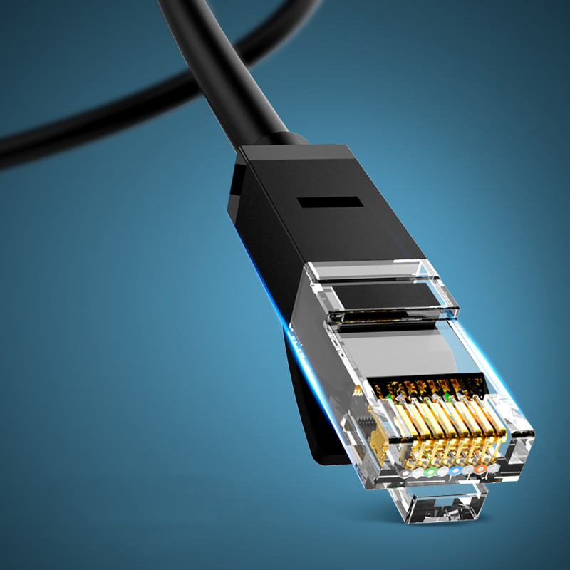 LAN U/ UTP Kat. Kat. Interneto pataisos laidas. 6 1000 Mb/ s 15m juoda