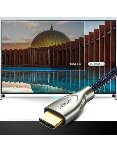 
Patvarus pintas HDMI 2.0 4K 60Hz kabelis 1m pilkas
