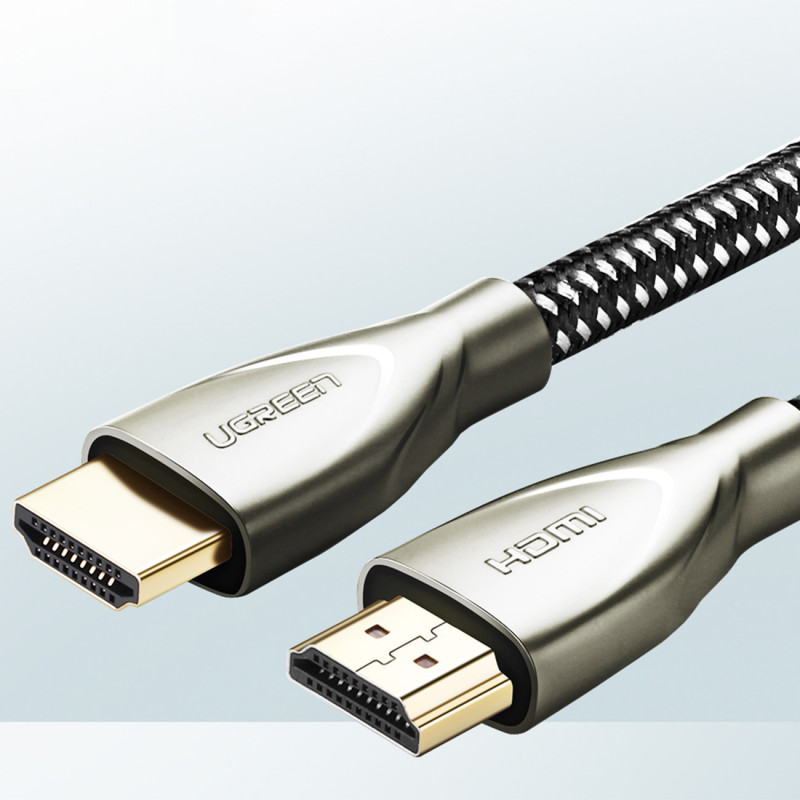 Patvarus pintas HDMI 2.0 4K 60Hz kabelis 1m pilkas