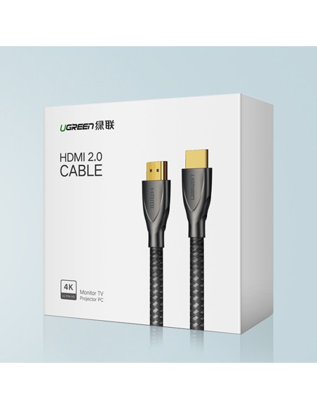 
Patvarus pintas HDMI 2.0 4K 60Hz kabelis 1m pilkas
