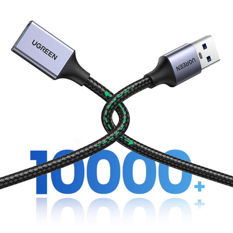 Patvarus USB 3.0 5Gb/ s ilgintuvas, 2m, pilkas