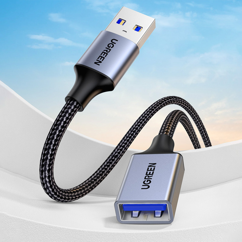 Patvarus USB 3.0 5Gb/ s ilgintuvas, 1m, pilkas