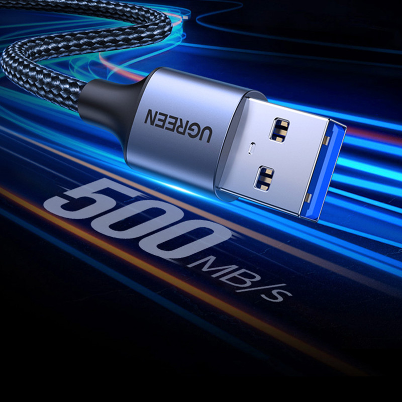 Patvarus USB 3.0 5Gb/ s ilgintuvas, 1m, pilkas
