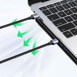 
Patvarus pintas kabelis USB 3.0 5Gb/ s 0.5m pilkas
