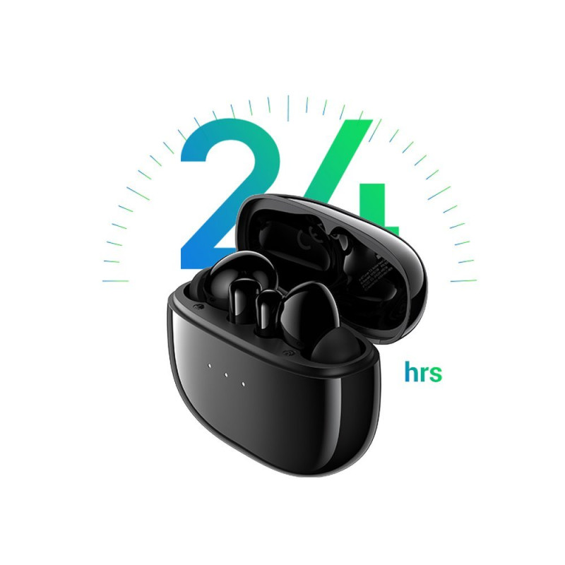 TWS ANC WS106 HiTune T3 belaidės Bluetooth ausinės, juodos