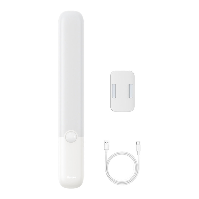 LED spintos lempa su PIR judesio detektoriumi 1200mAh Sunshine Series balta