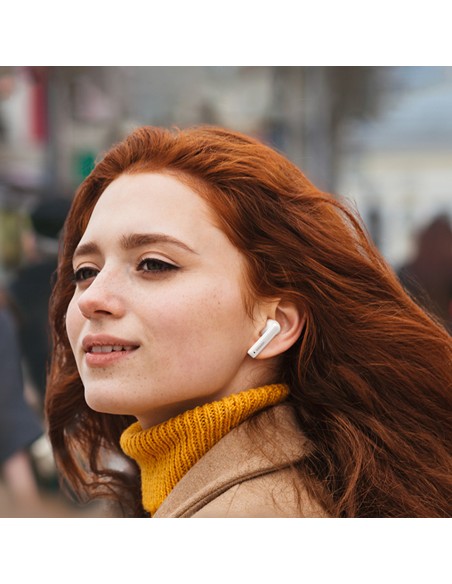 
TWS ANC WS106 HiTune T3 belaidės Bluetooth ausinės, baltos
