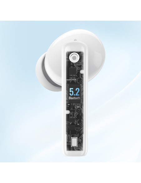 
TWS ANC WS106 HiTune T3 belaidės Bluetooth ausinės, baltos
