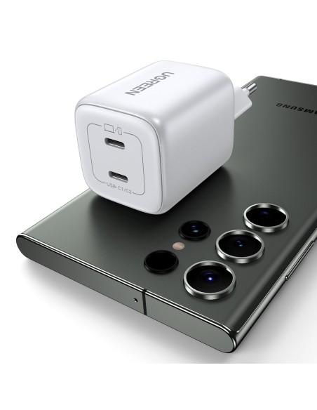 GaN 2x USB-C 45W QC PD greitas įkroviklis, baltas
 
GaN 2x USB-C 45W QC PD greitas įkroviklis, baltas