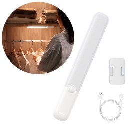 LED spintos lempa su PIR judesio detektoriumi 1200mAh Sunshine Series balta