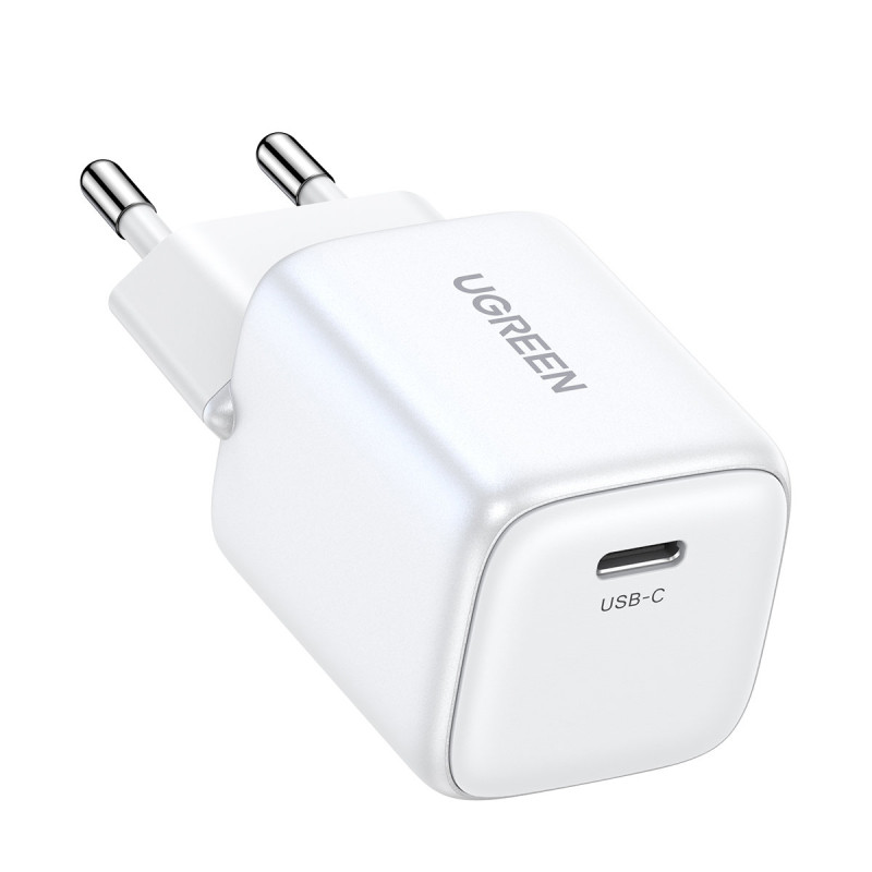 GaN 1x USB-C 30W PD Nexode Mini greitas įkroviklis, baltas