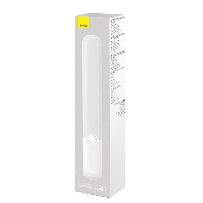 LED spintos lempa su PIR judesio detektoriumi 1200mAh Sunshine Series balta