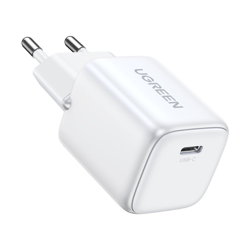 GaN 1x USB-C 20W PD Nexode Mini greitas įkroviklis, baltas