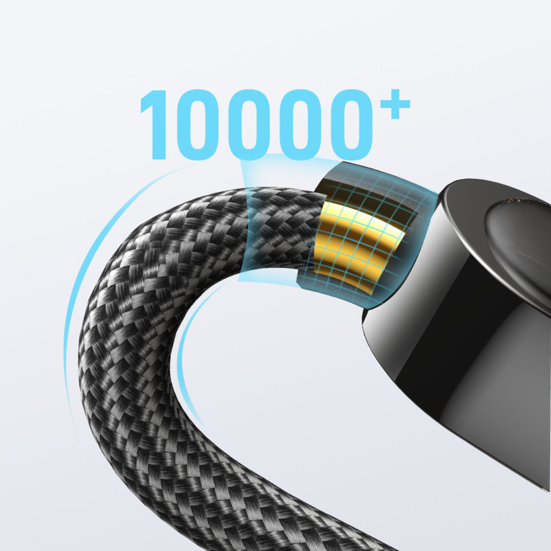 iPhone USB-C - Lightning laidas su ekranu 20W 1,2 m juodas