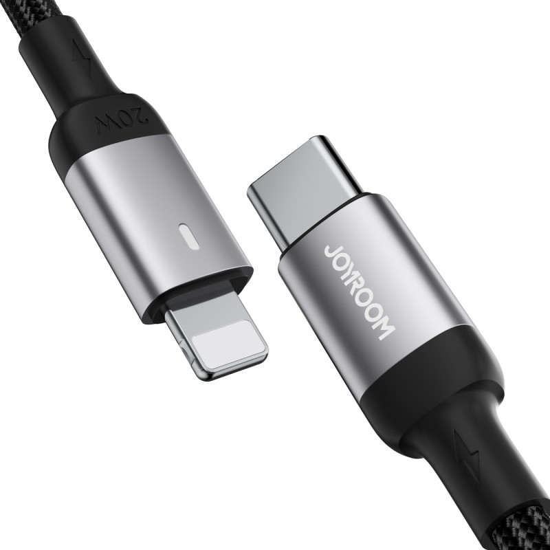 Kabelis iPhone USB-C - Lightning A10 Series 20W 2m juodas
