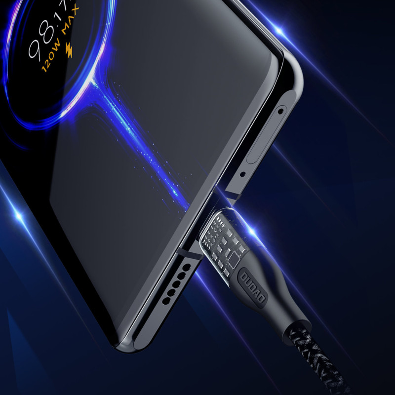 Greito įkrovimo laidas USB - USB-C 120W 1m pilkas