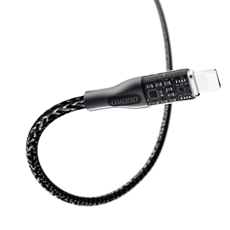 USB greito įkrovimo laidas - Lightning 30W 1m, pilkas