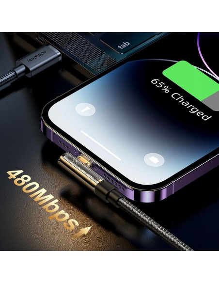 Kampinis iPhone Lightning - USB laidas įkrovimui ir duomenų perdavimui 2.4A 1.2m juodas
 
Kampinis iPhone Lightning - USB laidas įkrovimui ir duomenų perdavimui 2.4A 1.2m juodas
