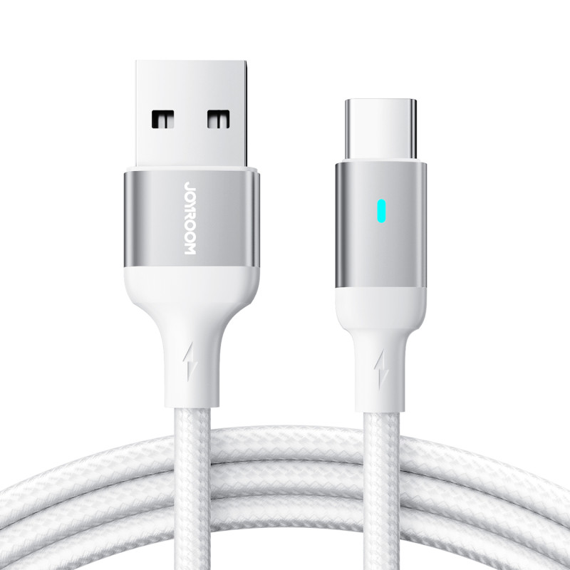 
USB – USB-C laidas greitam įkrovimui A10 Series 3A 3m baltas
