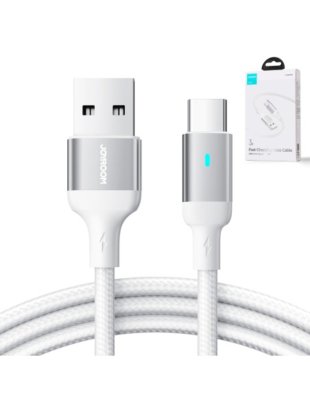 USB – USB-C laidas greitam įkrovimui A10 Series 3A 3m baltas
 
USB – USB-C laidas greitam įkrovimui A10 Series 3A 3m baltas
