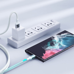 
USB – USB-C laidas greitam įkrovimui A10 Series 3A 3m baltas

