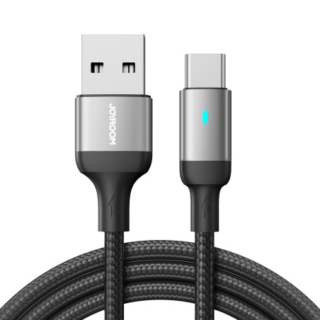 
USB – USB-C laidas greitam įkrovimui A10 Series 3A 1,2m juodas
