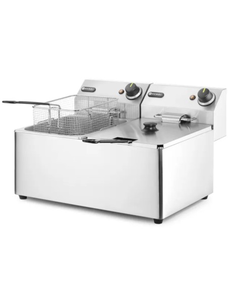 Kitchen Line dviguba gruzdintuvė 7kW 230V 2 x 8L - Hendi 205839 Kitchen Line dviguba gruzdintuvė 7kW 230V 2 x 8L - Hendi 205839