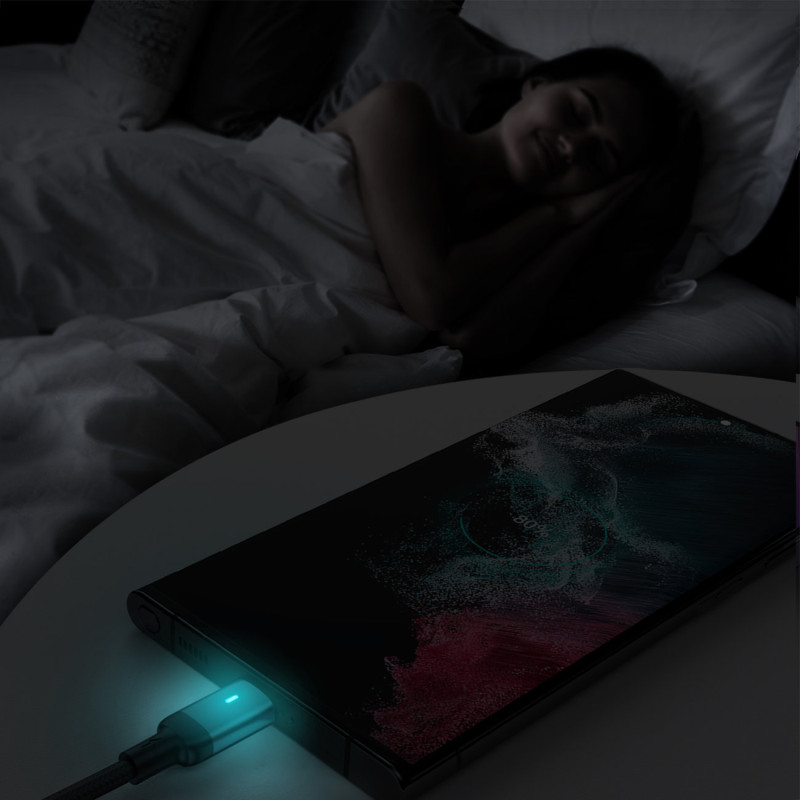 
USB – USB-C laidas greitam įkrovimui A10 Series 3A 1,2m juodas
