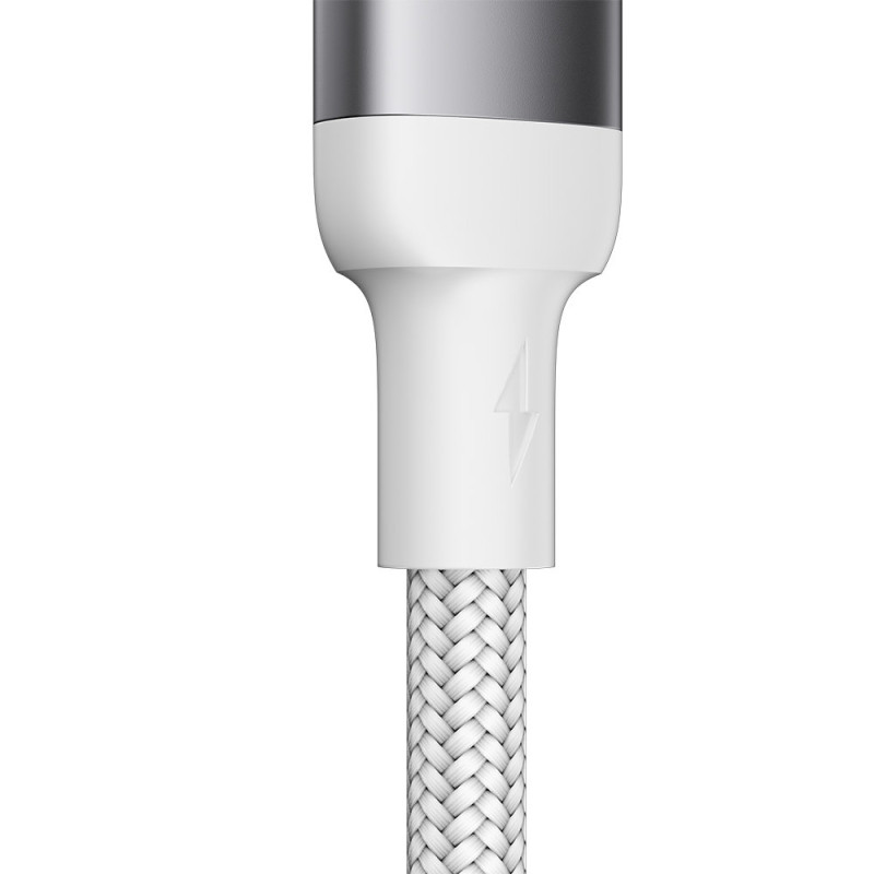 iPhone USB - Lightning laidas greitam įkrovimui A10 Series 2.4A 3m baltas