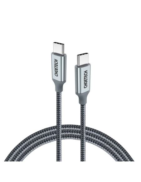 C tipo USB laidas – C tipo USB 5A 100 W galios pristatymas 480 Mbps, 1,8 m pilka C tipo USB laidas – C tipo USB 5A 100 W galios pristatymas 480 Mbps, 1,8 m pilka