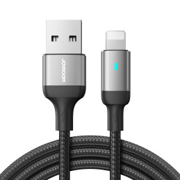
iPhone USB - Lightning laidas greitam įkrovimui A10 Series 2.4A 3m juodas
