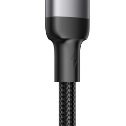 
iPhone USB - Lightning laidas greitam įkrovimui A10 Series 2.4A 3m juodas
