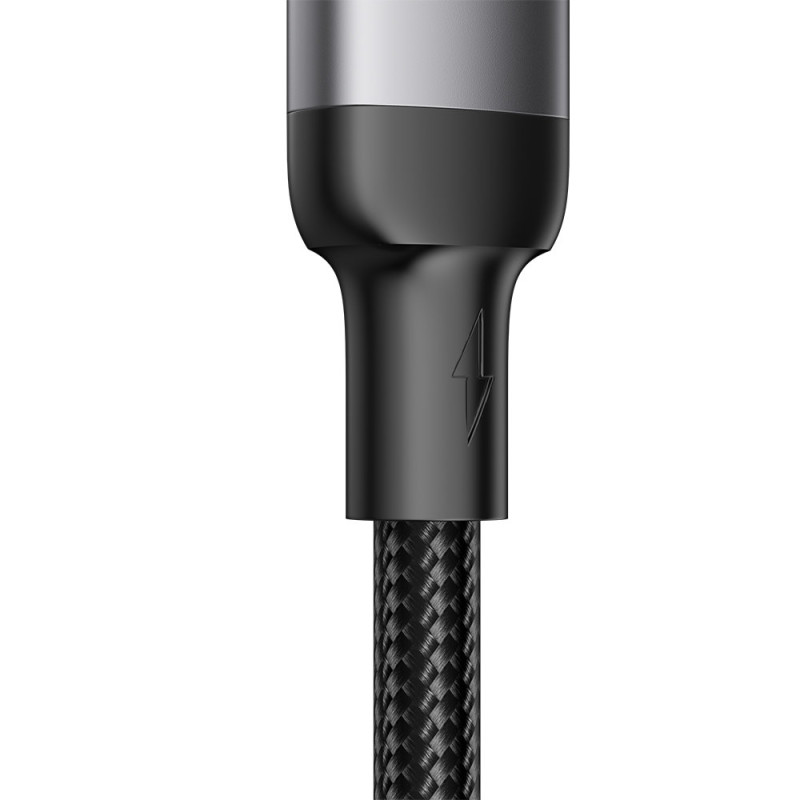iPhone USB - Lightning laidas greitam įkrovimui A10 Series 2.4A 3m juodas