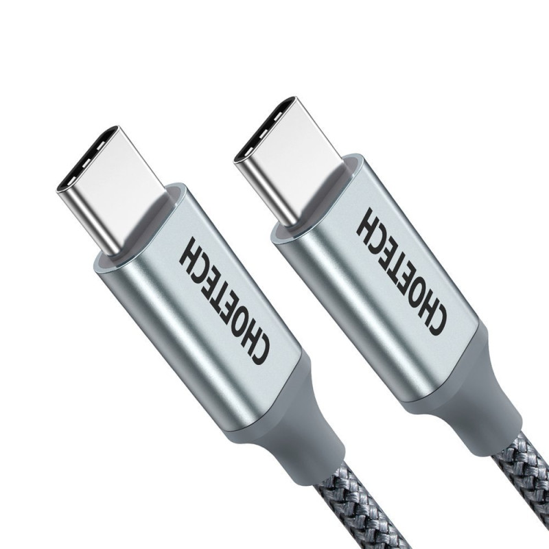 C tipo USB laidas – C tipo USB 5A 100 W galios pristatymas 480 Mbps, 1,8 m pilka