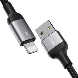
iPhone USB - Lightning laidas greitam įkrovimui A10 Series 2.4A 3m juodas

