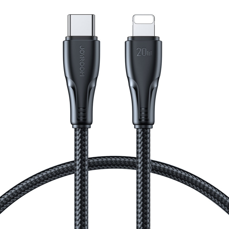 
iPhone Surpass Series USB-C - Lightning kabelis 20W 1,2m juodas
