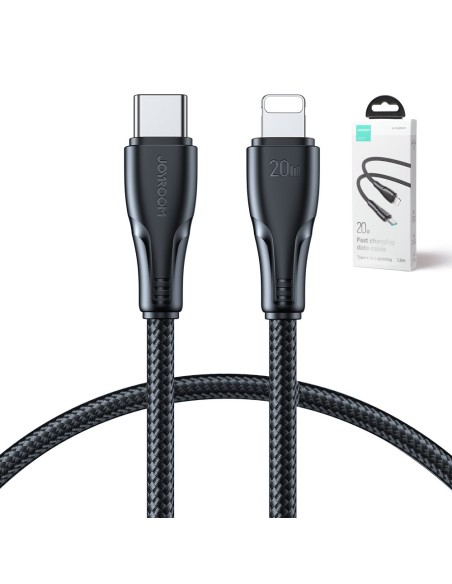 
iPhone Surpass Series USB-C - Lightning kabelis 20W 1,2m juodas
