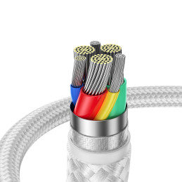 
Surpass Series USB - micro USB kabelis 2.4A 2m baltas
