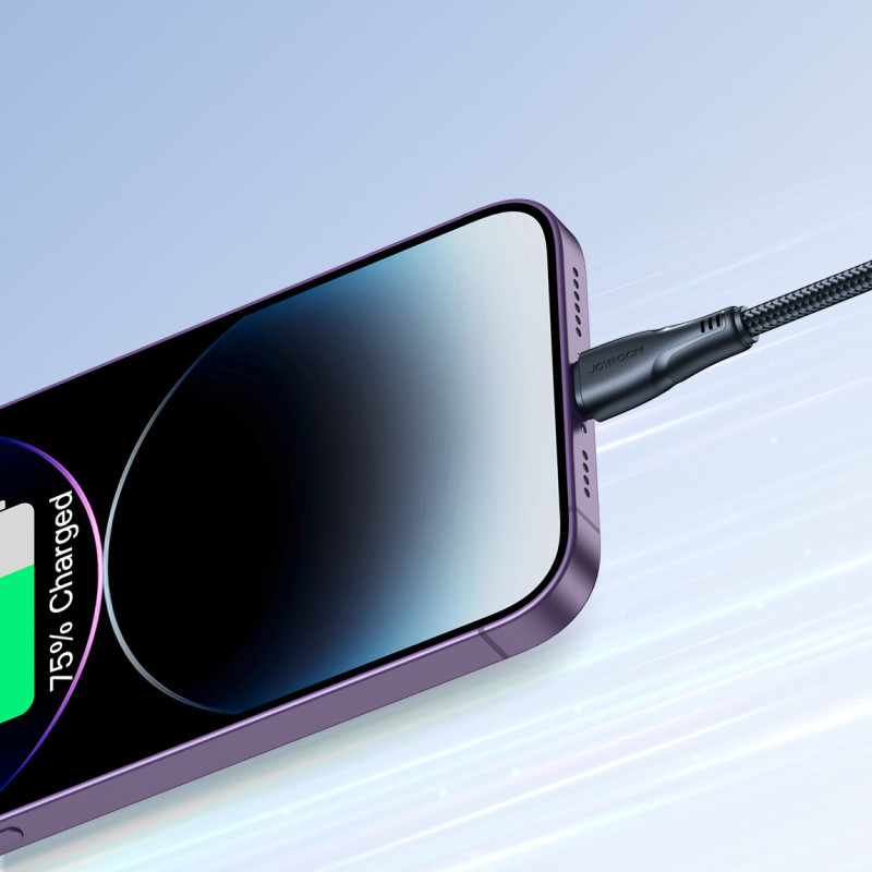iPhone Surpass Series USB - Lightning 2.4 kabelis 3m juodas