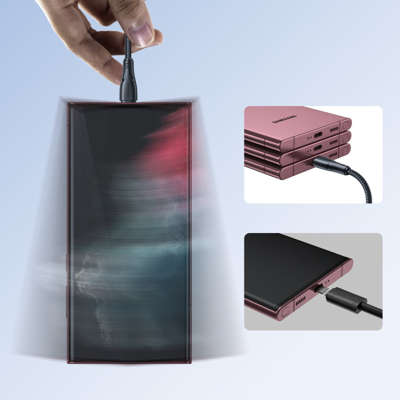 Surpass Series USB – USB-C 3A kabelis 3m baltas
