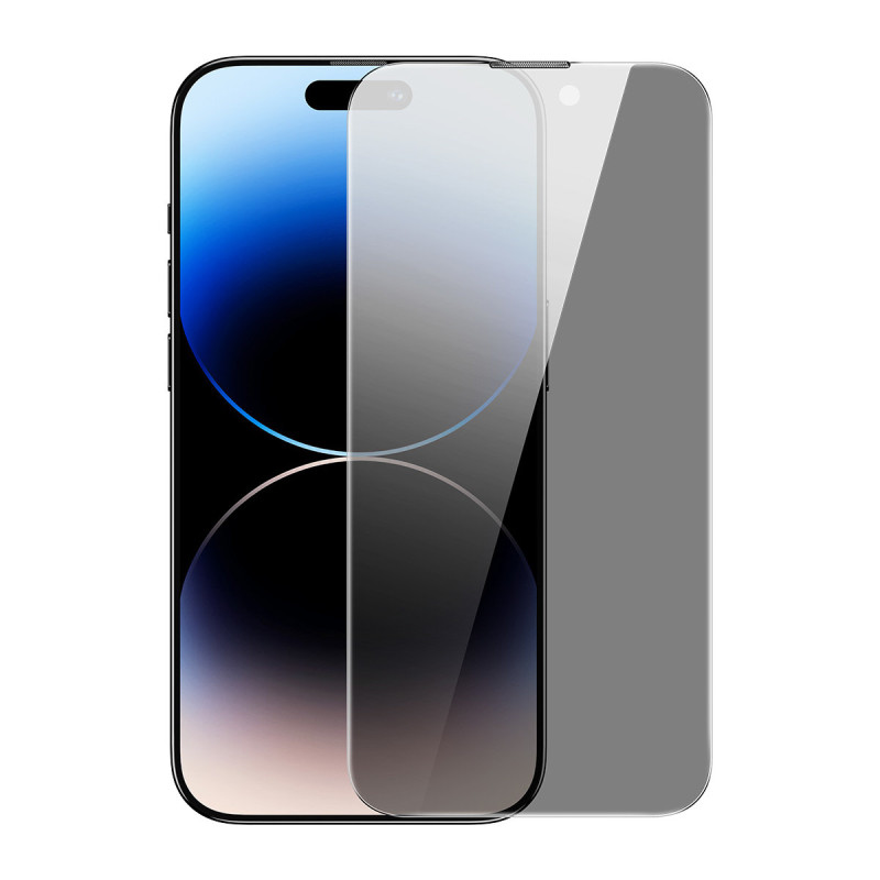 
Grūdintas stiklas skirtas iPhone 14 Pro Max, visas ekranas, 0,3 mm Anti Spy filtras
