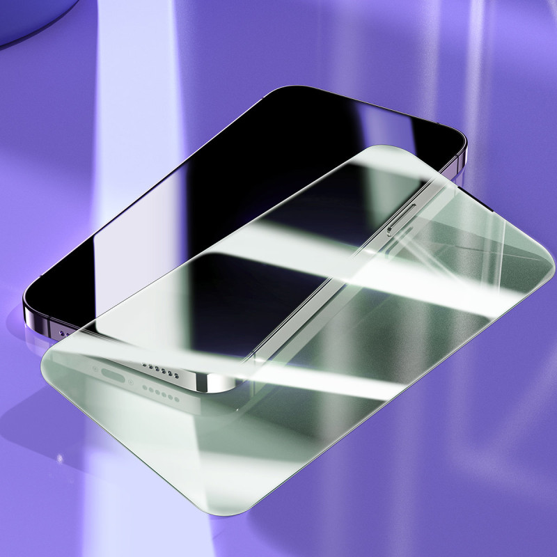 Grūdintas stiklas skirtas iPhone 14 Pro Max, visas ekranas, 0,3 mm anti mėlyna šviesa