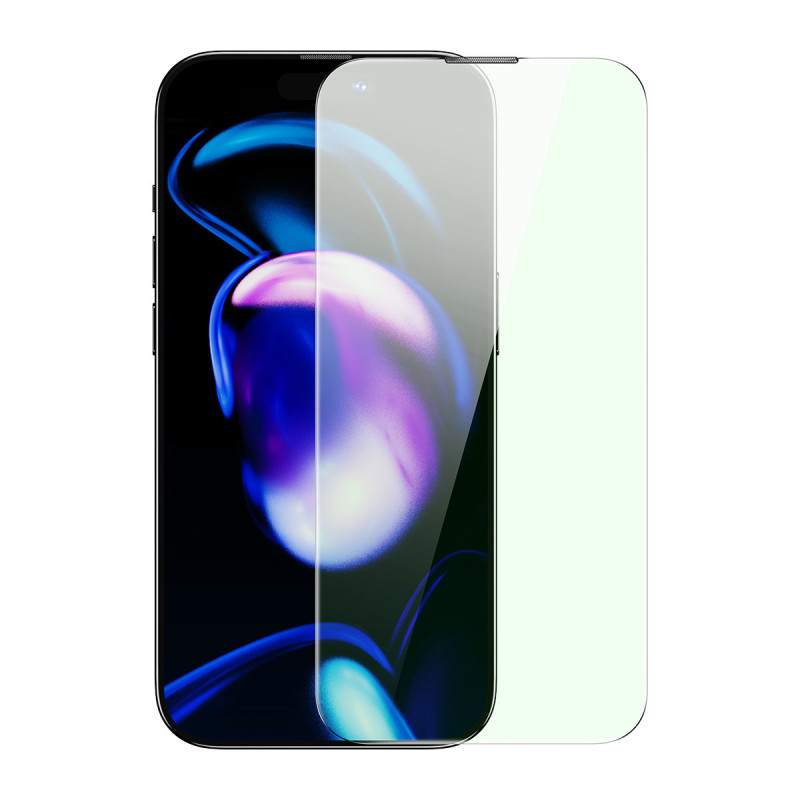 
Grūdintas stiklas skirtas iPhone 14 Pro, visas ekranas, 0,3 mm anti mėlyna šviesa
